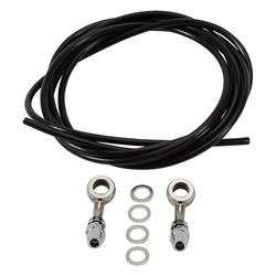 Brake Hose Kit, Black/Chrome, 8 Ft, Each