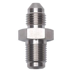 Fittings, Brake Adapter, Straight, Male 10mm x 1.0, Male -3 AN, Steel, Chrome, Pair