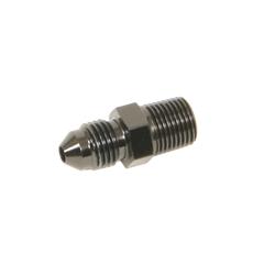 Fitting, Brake, Straight, 1/8 in. NPT, Male -3 AN, Steel, Black, Each