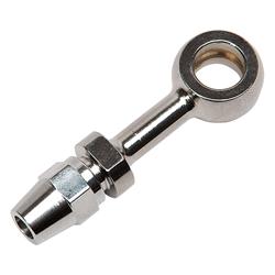 Fittings, Brake Adapter, Straight, Banjo 12mm, 7/16 in. Compression, Steel, Chrome, Each