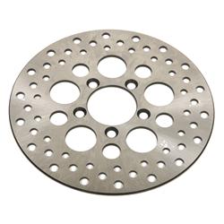 Brake Rotor, Stainless Steel, Natural, Cross-Drilled, 11.5 in. Diameter, Harley-Davidson®, Rear, Each