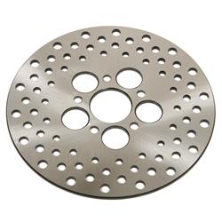 Brake Rotor, Stainless Steel, Cross-Drilled, 10.0 in. Diameter, Harley-Davidson®, Front, Each