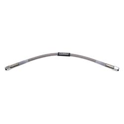 Brake Line, Braided Stainless Steel Hose, Female -3 AN to Female -3 AN, 6.0 in. Length, Chrome Ends, Each