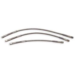 Brake Line, Braided Stainless Steel Hose, Female -3 AN to Female -3 AN, 19.0 in. Length, Black/Smoke, Each