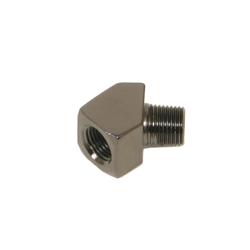 Fitting, Coupler, Union, NPT to NPT, 45 Degree, Steel, Black chrome, 1/8 in. NPT, 1/8 in. NPT, Each