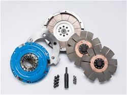 Clutch Kit, Competition Dual Disc, 1.375 in. - 10-spline, Sintered Iron Disc, Pressure Plate, Chevy, GMC, 6.6L Diesel, Kit