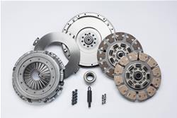 Clutch Kit, Dyna Max Street Dual Disc, 1.250 in.- 10-spline, Organic/Ceramic Disc, Flywheel, Ford, 7.3L Diesel