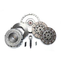 Clutch Kit, Dyna Max Organic, Dual, 1.375 in. - 10-spline, Organic Disc, Pressure Plate, Flywheel, Ford, 6.4L Diesel, Kit