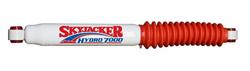 Steering Stabilizer, White, Red Boot, Single, Chevy, Dodge, Ford, GMC, Jeep, Plymouth, Each