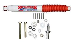 Steering Stabilizer, White, Red Boot, Single, Dodge, Pickup, Each