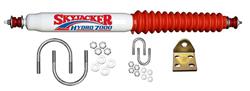 Steering Stabilizer, White, Red Boot, Single, Kit