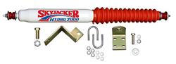 Steering Stabilizer, White, Red Boot, Single, Chevy, GMC, Kit