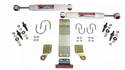 Steering Stabilizer, Painted White, Mounting Brackets Included, Standard Clearance, Hydro 7000, Jeep, Kit