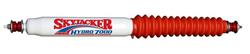 Steering Stabilizer, White, Red Boot, Single, Each