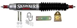 Steering Stabilizer, Silver, Black Boot, Single, Jeep, Kit