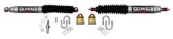 Steering Stabilizers, Dual Inline, Stock Ride Height, Mounting Brackets, Silver, Black Boots, Jeep, Kit
