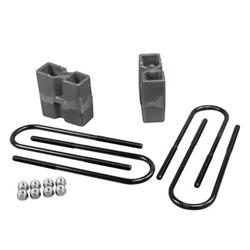 Lift Blocks/U-Bolts, Cast Iron, 5.5 in. Lift, Rear, Ford, Jeep, Toyota, SUV, Pickup, 4WD, Kit