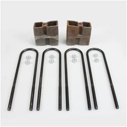 Suspension Blocks, Lift Block Kits, Cast Iron, 4.50 in. Thickness, Rear Axle Position, without Trailer Tow Package, Ford, Kit