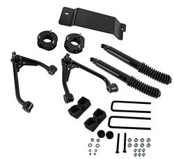 Suspension Lift, 4WD, 3.5 in. Front/4.0 in. Rear, Black MAX Shocks, Chevrolet, GMC, Pickup, Kit