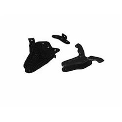 Bracket, Center Hinge Drop Bracket, Radius Arm Brackets, Steel, Black, Ford, 8 in. Lift, Pair