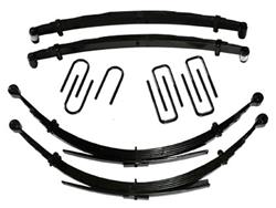 Suspension Lift Kit, 4.00 in. Lift, Front and Rear Leaf Springs, U-Bolts, Hydro Shocks, Dodge, Plymouth, Kit