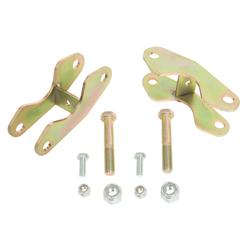 Multi Shock Brackets, Rear Upper, Dual, Steel, Gold Iridited, Chevy, GMC, Kit