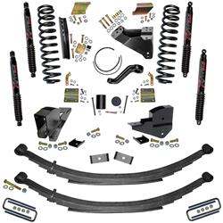 6 IN. LIFT KIT WITH FRONT COILS, REAR LEAF SPRINGS, AND BLACK MAX SHOCKS.