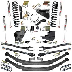 6 IN. LIFT KIT WITH COILS, LEAFS, 4-LINK CONVERSION AND M95 MONOTUBE SHOCKS.