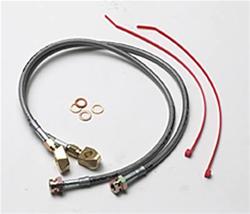 Brake Line, Braided Stainless Steel, Ford, Pickup, Rear, 4-6 in. Lift, Each