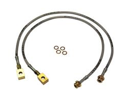 Brake Lines, Braided Stainless Steel, Chevy, GMC, Pickup, Front, 6-8 in. Lift, Pair