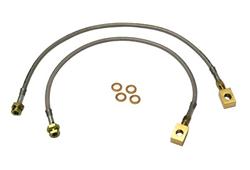 Brake Lines, Braided Stainless Steel, Jeep, Front, 2-5 in. Lift, Pair