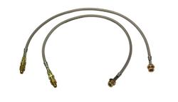 Brake Lines, Braided Stainless Steel, Dodge, W100, W200, W300, Front, 4-8 in. Lift, Pair