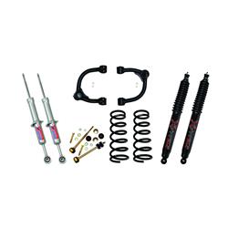 Suspension Lift, Upper Control Arm/Coil Spring, 3 in. Front/ 2.5 in. Rear Lift, Black Max Series Rear Shocks, Toyota, Kit