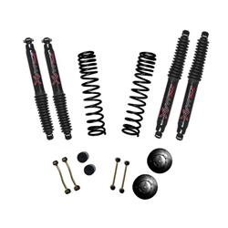 Suspension Lift Kit, Long Travel Lift Kit, Black MAX Shocks, 2.5 in. Front, 1.0 in. Rear., Jeep, JT Gladiator, Kit