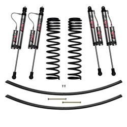 Skyjacker Suspension Lift Kit, 3 in, Front Coil Springs, Read Add-A Leaf, ADX 2.0 Gas Charged Shock With Reservoir, Jeep, Kit