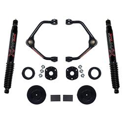 Suspension Lift, Upper Control Arm, Rear Coil Spring Spacer, 3 in. Lift, Black MAX Series Rear Shocks, Ram, Kit