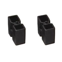 Suspension Blocks, Lift, Cast Iron, 4.50 in. Thickness, Off-center Pin with 5 degrees, Rear Axle Position, 4WD, Pair