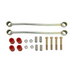 Sway Bar End Links, Rear, Extended, 3-4 in. Lift, Polyurethane Bushings, Red, Ford, Pair