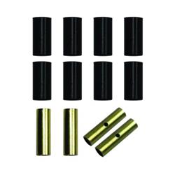 Bushings, Polyurethane, Black, Double Wrap Leaf Springs, Front, Rear, Jeep, Kit