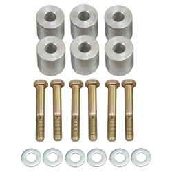 Transfer Case Lowering Kit, Steel, Natural, Mounting Hardware, Jeep, 4WD, Kit