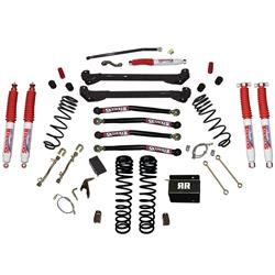 Suspension Lift Kit, Long Arm, 4 in. Lift, Coil Springs, Hydro 7000 Shocks, Jeep, TJ, Kit