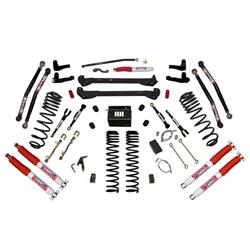 Suspension Lift Kit, Long Arm, 6 in. Lift, Coil Springs, Nitro 8000 Shocks, Jeep, TJ, Kit