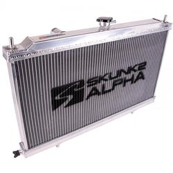 Radiator, Alpha Series Full-Size Dual-Core Aluminum Radiator 88-91 Honda Civic/CRX