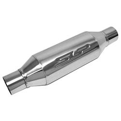 Muffler, Loud Mouth II, Stainless Steel, 2.50 in. Inlet, 2.50 in. Outlet, 18.60 in. Length, Each