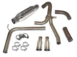 Exhaust, Loud Mouth, Cat-Back, Stainless Steel, Natural, Polished Tips, 5.7L, Kit