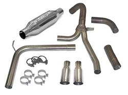 Exhaust, Loud Mouth II, Cat-Back, Stainless Steel, Natural, Polished, Tips, 5.7L, Kit