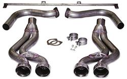 Exhaust, Loud Mouth, Cat-Back, Stainless Steel, Natural, Polished Tips, Chevy, 5.7L, Kit