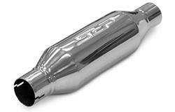Muffler, Loud Mouth II, 3 in. Inlet/3.0 in. Outlet, Stainless Steel, Polished, Each