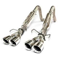 Exhaust, Loud Mouth, Axle-Back, Stainless Steel, Natural, Polished, Tips, Chevy, 6.0, 6.2L