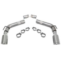 Exhaust System, Loud Mouth, Rear Axle-back, Dual, Stainless Steel, Natural, Split Rear Exit, Polished Tips, Chevy, 3.6L, Kit